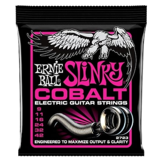 Σετ 6 Χορδές Ηλεκτρικής Κιθάρας Ernie Ball Cobalt Slinky 2723 009-042 image 0