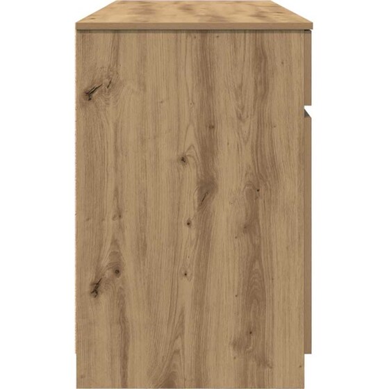 Γραφείο VidaXL από Επεξεργασμένο Ξύλο 140x49x76 cm - Artisan Δρυς image 3