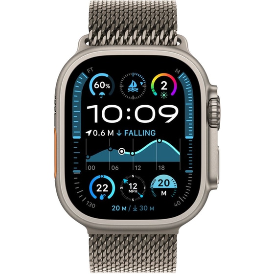 Λουράκι Apple Milanese Loop Medium για Apple Watch Ultra 2 49mm - Natural Titanium image 2