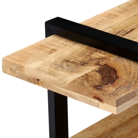 Έπιπλο Τηλεόρασης VidaXL από Ξύλο 130x40x40cm - Kαφέ/Μαύρο image 3