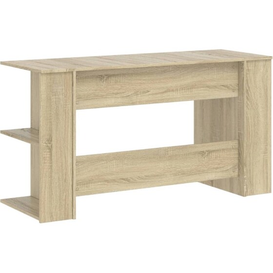Γραφείο VidaXL από Επεξεργασμένο Ξύλο 140x50x75 cm - Sonoma Δρυς image 4