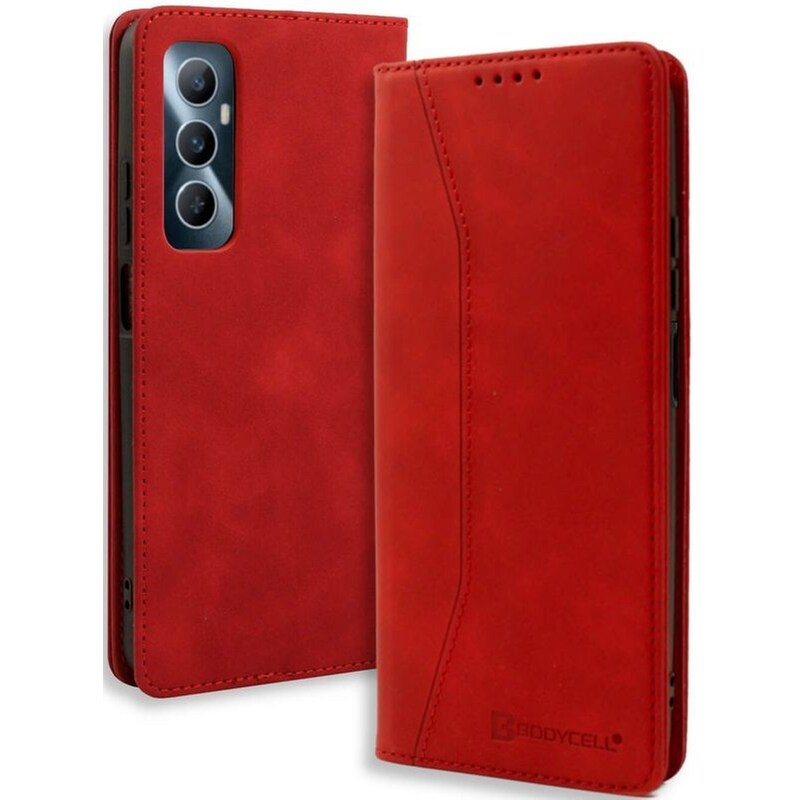 Θήκη Realme C65 4G - Bodycell Book Case Πορτοφόλι - Red