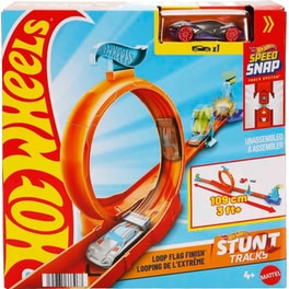 Mattel Hot Wheels Πίστα Stunt Tracks Loop Flag Finish