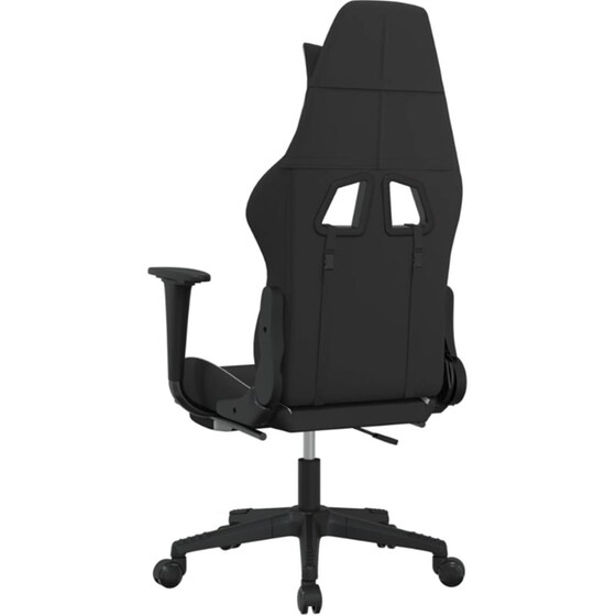 Καρέκλα Gaming VIDAXL 3143750 με Υποπόδιο - Μαύρο image 3