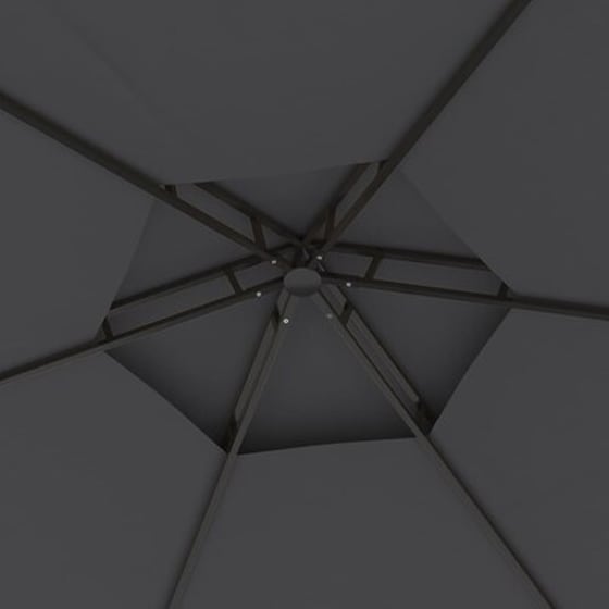 Κιόσκι Vidaxl Ατσάλινο με Καλλύματα 3.1x2.7cm - Ανθρακί image 2