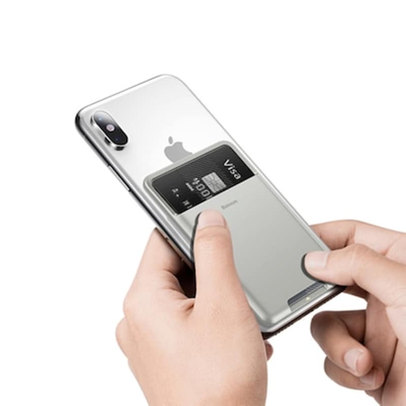 Θήκη Καρτών Baseus Silicone ACKD-A0G - Ανοιχτό Γκρι