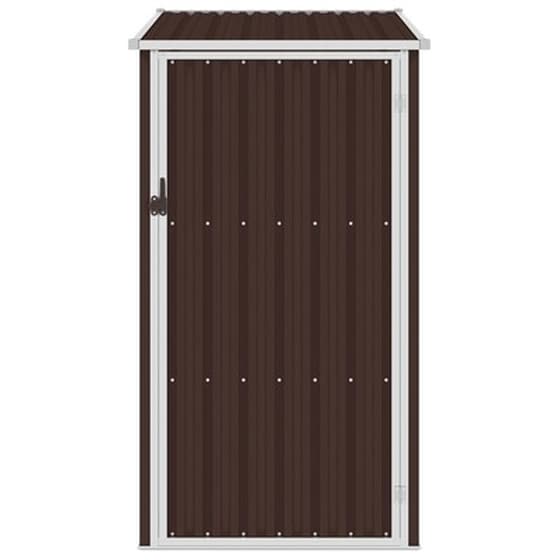 Vidaxl Αποθήκη Κήπου Καφέ 87 X 98 X 159 Εκ. Από Γαλβανισμένο Ατσάλι image 3