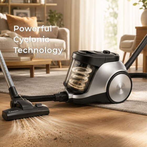 ROHNSON R-1244 Με Κάδο 2.5 L 800 W Γκρι Ηλεκτρική Σκούπα image 7