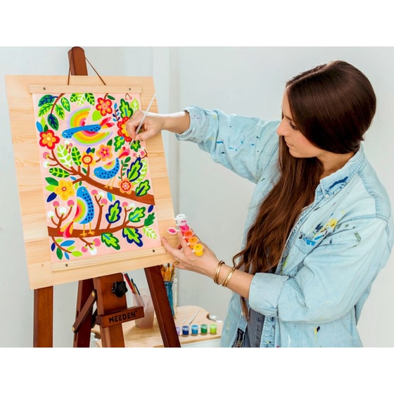 Καμβάς Ζωγραφικής με Αρίθμηση Ooly Blue Birds image 5