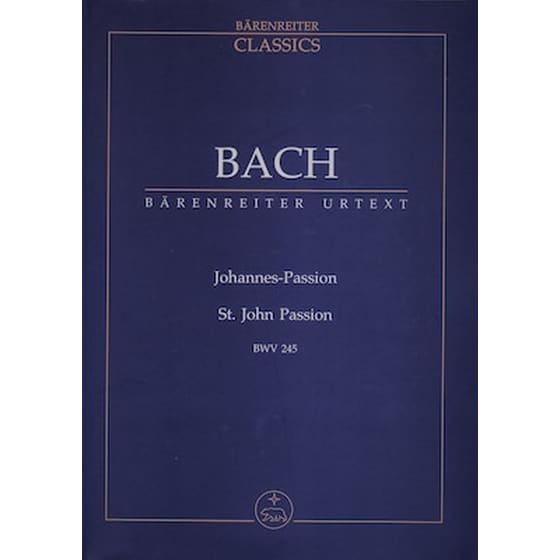 Βιβλίο Για Σύνολα Barenreiter Bach - St. John Passion Bwv 245 [pocket Score] image 1