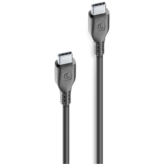 Καλώδιο δεδομένων Cellular Line Power Usb-C to Usb-C 1.2m - Black image 0