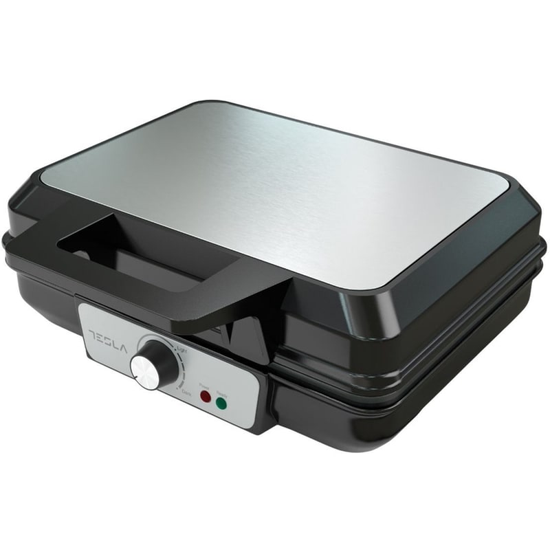 TESLA TESLA WM200BX 1000W Inox/Μαύρη Τοστιέρα - Βαφλιέρα