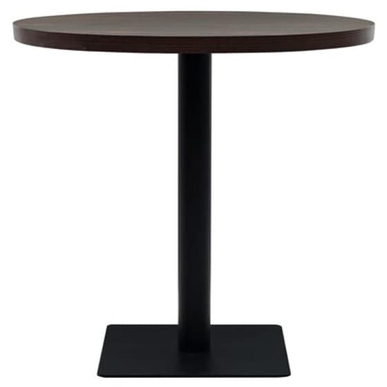 Τραπέζι Vidaxl Bistro Στρογγυλό από Mdf / Ατσάλι 80x75 cm - Σκούρο Σταχτί image 3