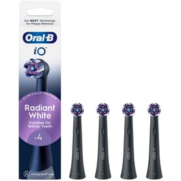 Ανταλλακτικές Κεφαλές 4 Τμχ για Ηλεκτρική Οδοντόβουρτσα Oral-B iO Radiant White Μαύρο