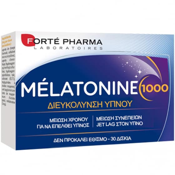 Ειδικό Συμπλήρωμα Διατροφής Forte Pharma Melatonine 1000 - 30 κάψουλες image 0