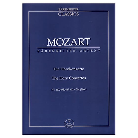 Βιβλίο Για Σύνολα Barenreiter Mozart - The Horn Concertos [pocket Score] image 1