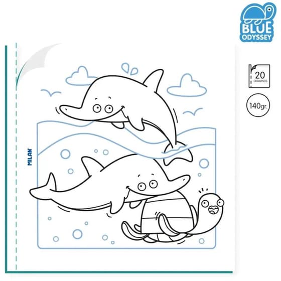 Colouring Book Milan Blue Odyssey image 1
