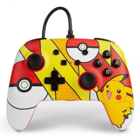 PowerA Enhanced Wired Ενσύρματο Gamepad για Switch Pikachu Pop - Πολύχρωμο image 0
