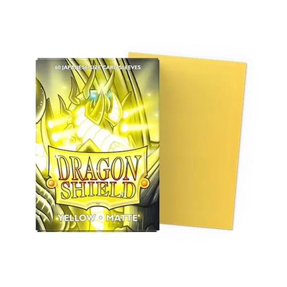 Dragon Shield Japanese Matte Deck Protectors (60 Sleeves) Yellow image 1