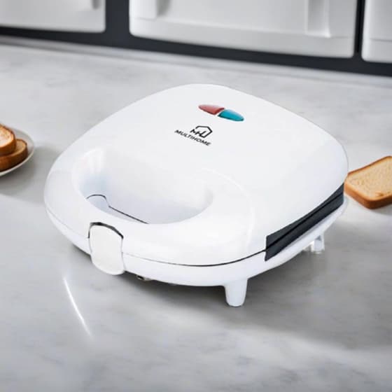 MULTIHOME SLS1009 750W Λευκή Τοστιέρα image 1