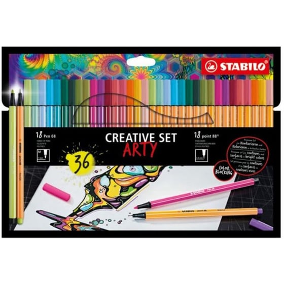 Μαρκαδόρος Γραφής Stabilo Arty 8868 (36 Τεμάχια) image 0