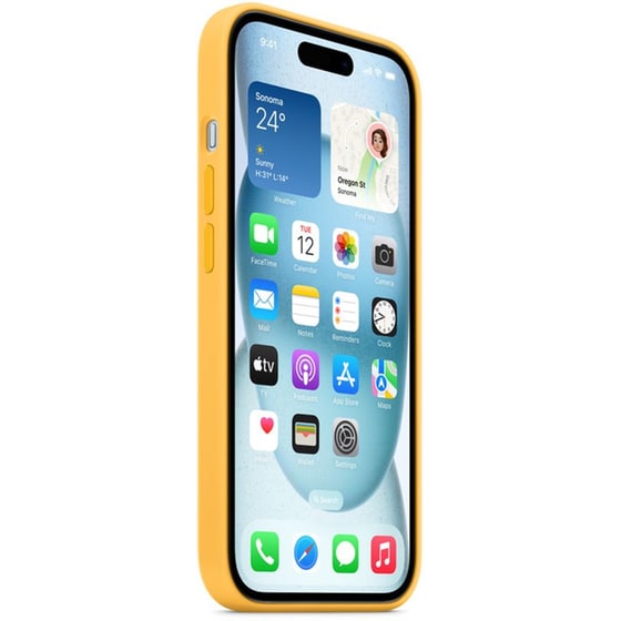 Θήκη Apple iPhone 15 - Apple Silicone Case with MagSafe - Sunshine image 1
