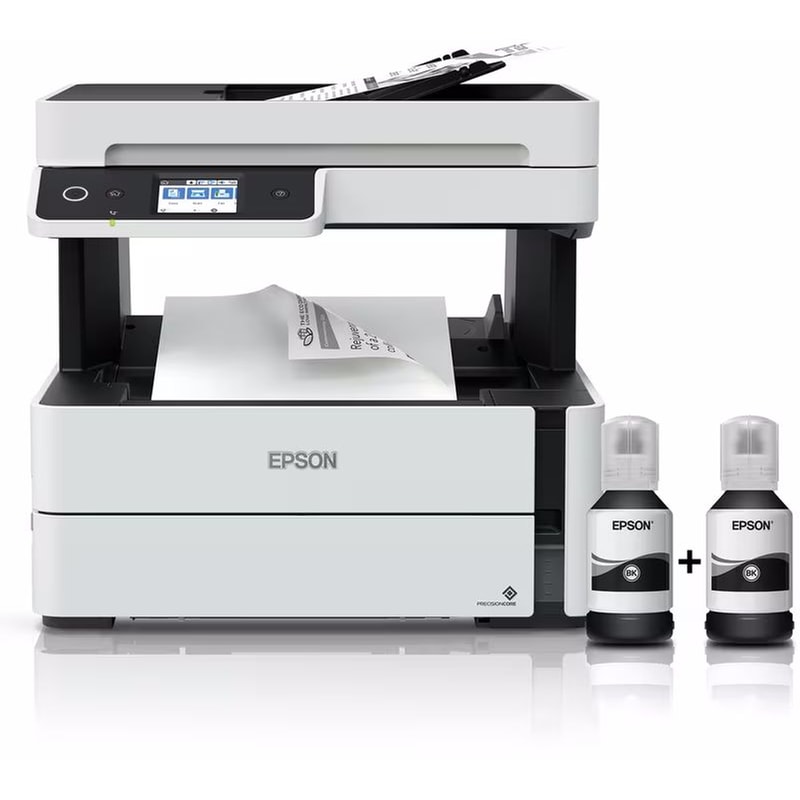Epson EcoTank M3170 Ασπρόμαυρο Πολυμηχάνημα Inkjet A4 με WiFI, Ethernet, ADF, Duplex Print (C11CG92403) EPSON