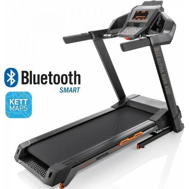 KETTLER Kettler Alpha Run 400 Ηλεκτρικός Αναδιπλούμενος Διάδρομος Γυμναστικής 3hp για Χρήστη έως 140kg Μαύρος