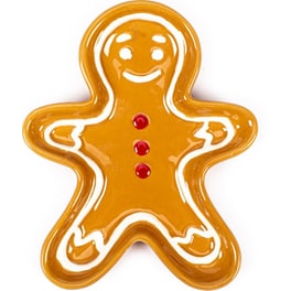 Tri-Coastal Design Δίσκος Κεραμικός Gingerbread Man Xmas