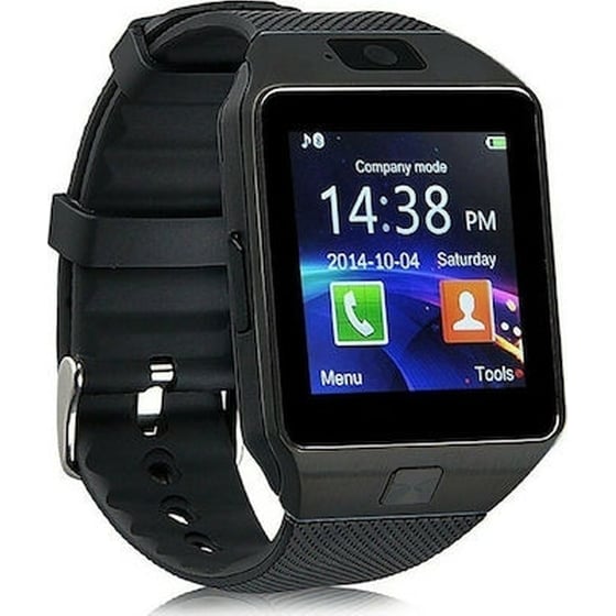 Smartwatch DZ09 43mm LTE - Μαύρο image 0
