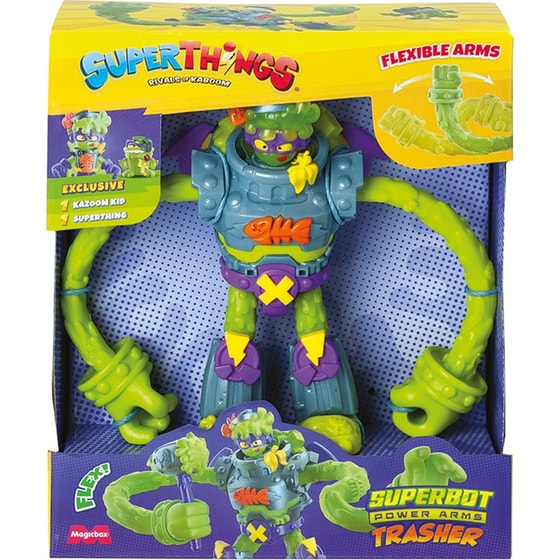Superthings Μικροπλάσματα Superbot Power Arms με Φιγούρες Trasher image 8