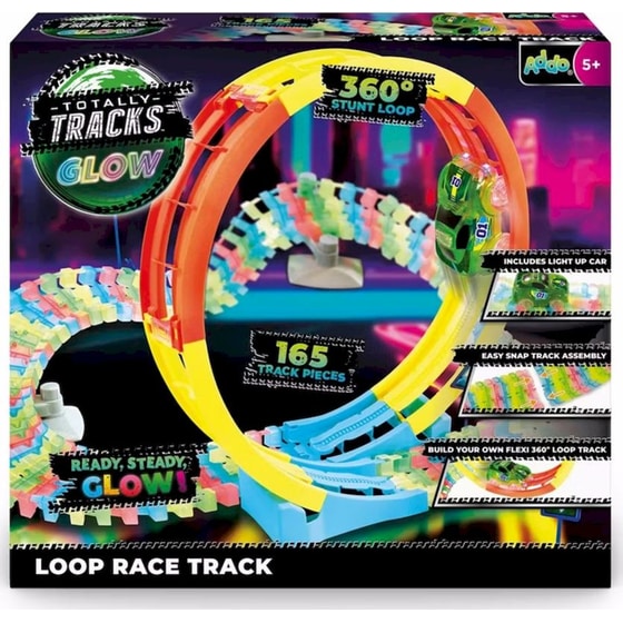 Addo Totally Tracks Φωσφοριζέ Πίστα με Loop (165 Κομμάτια) image 0