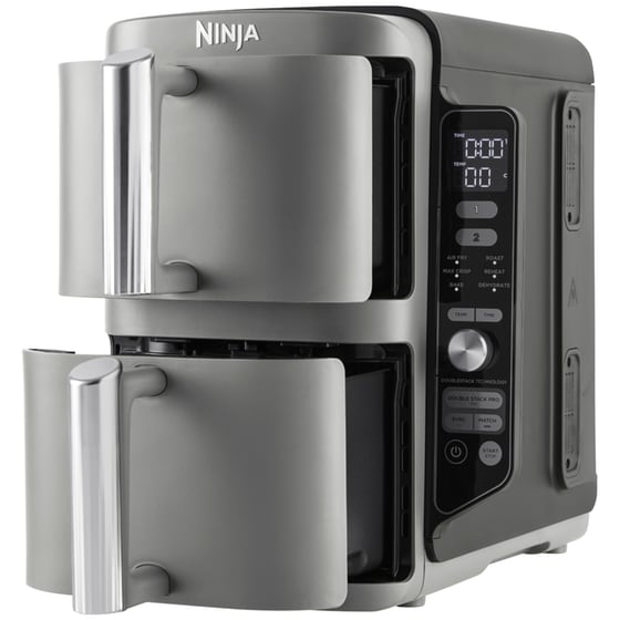 Φριτέζα Αέρος NINJA® DoubleStack™ XL SL400EU με Διπλό Αποσπώμενο Κάδο 2470 W 9.5 L Γκρί image 4