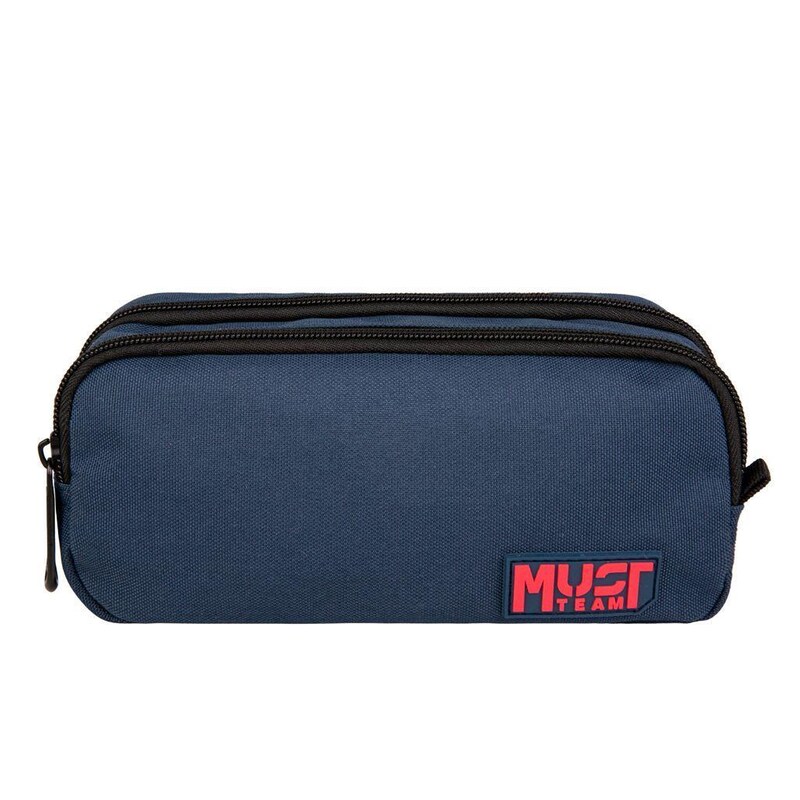 Κασετίνα Βαρελάκι Must Team Monochrome Μπλε με Φούξια