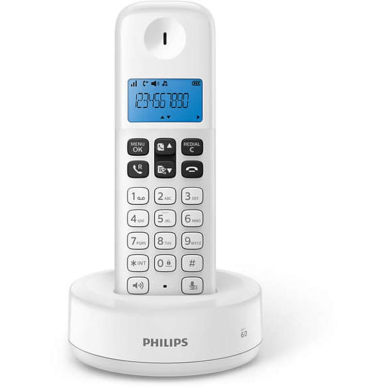 Aσύρματο Τηλέφωνο Philips D1611WGRS – Λευκό