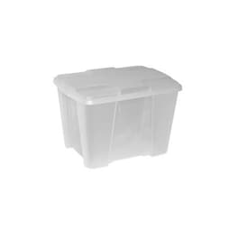 Κουτί Αποθήκευσης Artplast Ιταλίας από Πλαστικό 24 lt 40x30x26 cm - Διάφανο/Λευκό Καπάκι