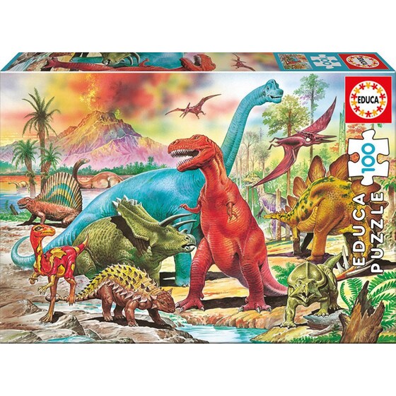 Puzzle Dinosaurs 100pcs (13179) Educa image 0