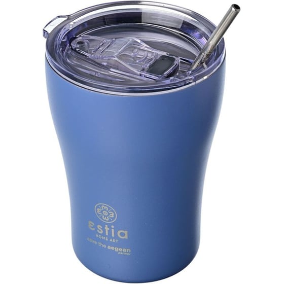 Ποτήρι Θερμός Estia Home Art Save The Aegean Denim Blue 350 ml image 1