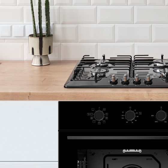 OMNYS OV7009MRBL 70 Lt Μαύρο Εντοιχιζόμενος Φούρνος Άνω Πάγκου image 4