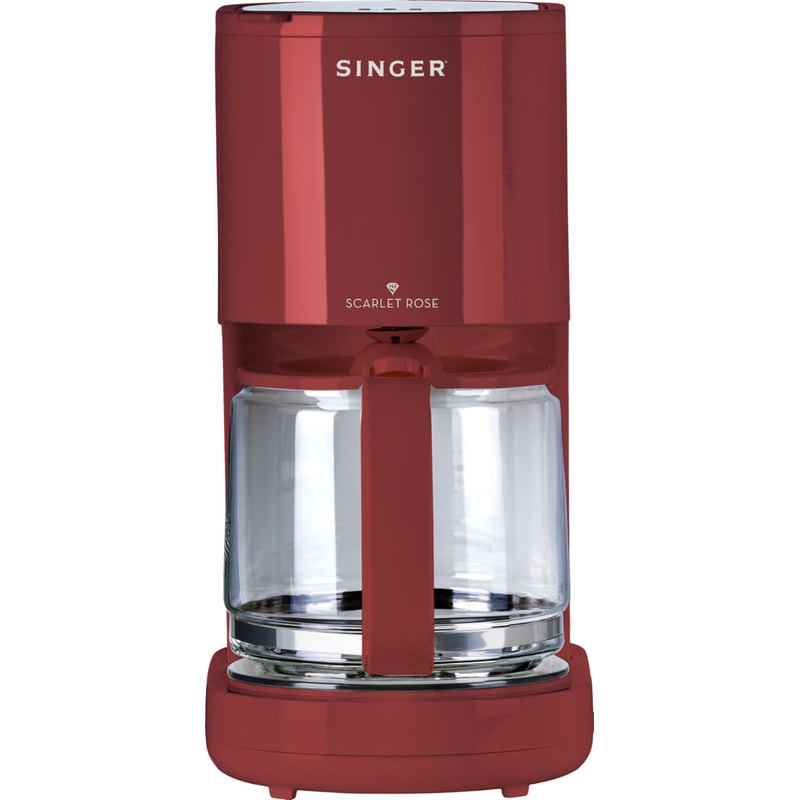 Καφετιέρα Φίλτρου SINGER Scarlet Rose CM-1000 SCR 1000 W 1.25 L Κόκκινο