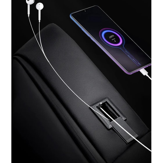 Τσάντα Laptop Arctic Hunter B00423 15.6" Αδιάβροχη - Μαύρο image 3