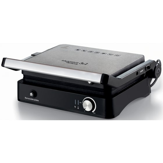 Τοστιέρα Γκριλιέρα ARIETE MetalGrill 3in1 1934 2000 W Ασημί image 0