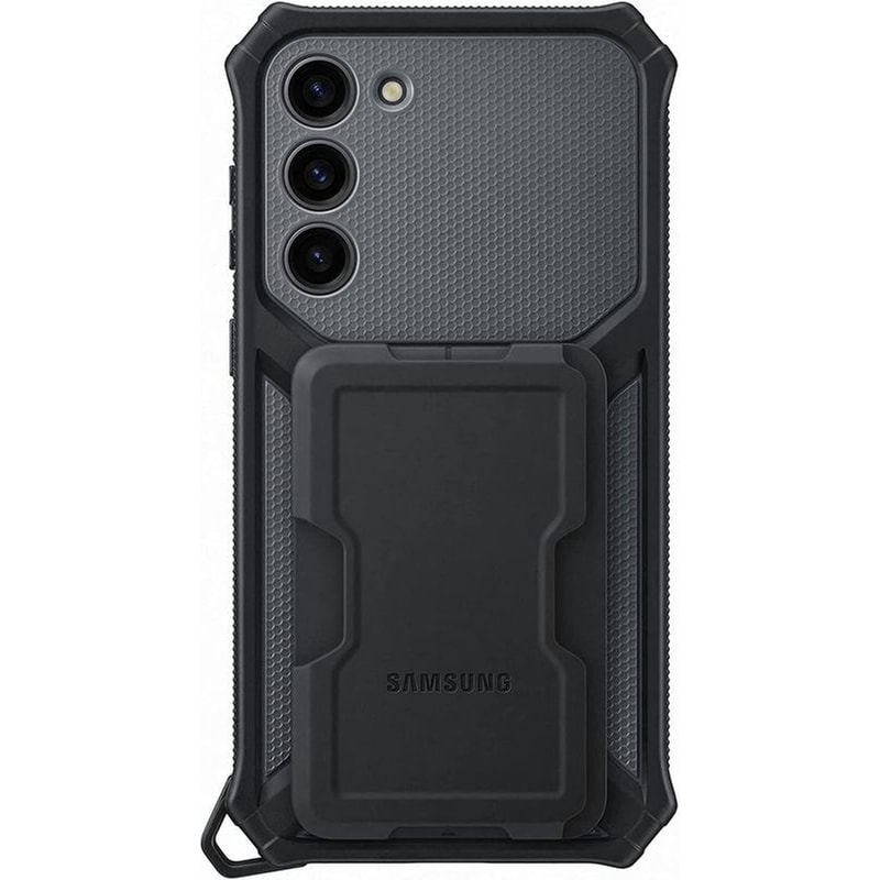 SAMSUNG Θήκη Samsung Galaxy S23+ - Samsung Rugged Gadget με Υποδοχή για Κάρτα Kickstand - Γκρι