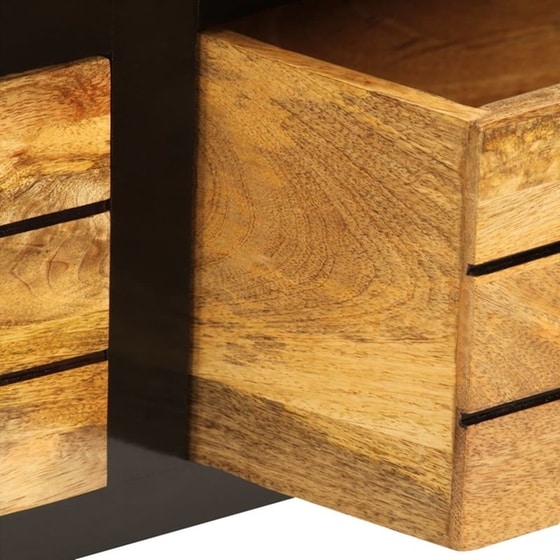 Έπιπλο Τηλεόρασης VidaXL από Ξύλο 120x30x50cm - Καφέ/Μαύρο image 9