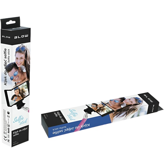 Selfie Stick Blow DM-79-102 με Καλώδιο Jack 3.5mm - Ροζ image 1