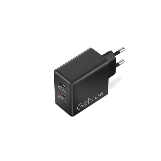 Τροφοδοτικό Λάπτοπ Lenovo 65W Dual USB-C - Μαύρο image 2