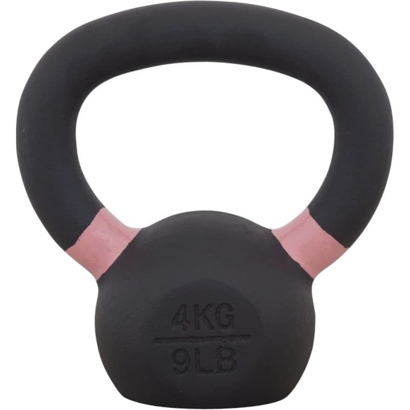 Kettlebell Κλασσικό 4 kg Amila 44680 από Μαντέμι - Μαύρο/ Ροζ