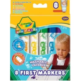 Μαρκαδόροι Crayola Mini Kids 8 Τεμάχια