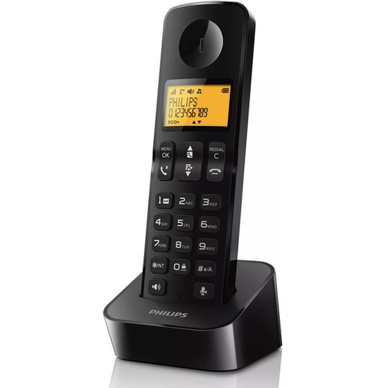 Ασύρματο Τηλέφωνο Philips D2601B-34 - Μαύρο image 0