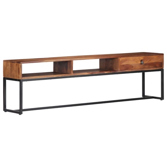 Έπιπλο Τηλεόρασης VidaXL Ξύλινο/Μεταλλικό 160x30x45cm - Καφέ/Μαύρο image 9